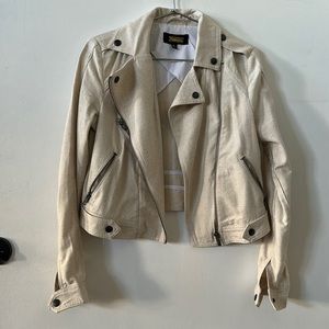 NWOT Greylin for Anthropologie Linen Moto Jacket - XS